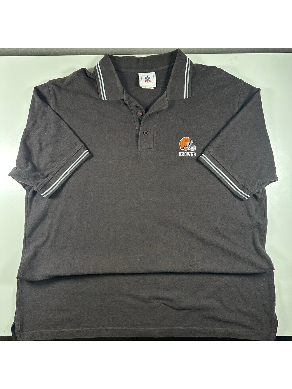 Vintage NFL Cleveland Browns Brown Polo XL